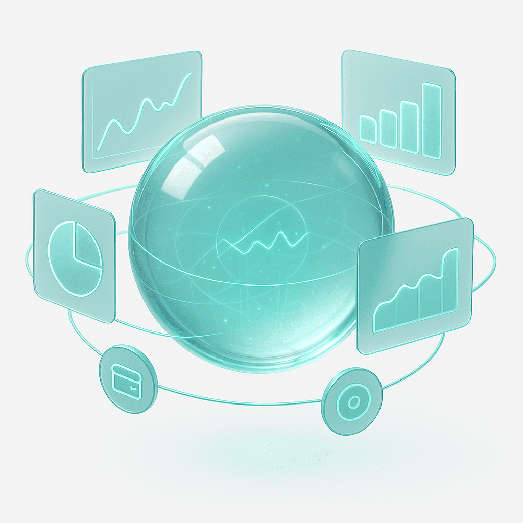 Widok analityki finansowej Wise Ledger